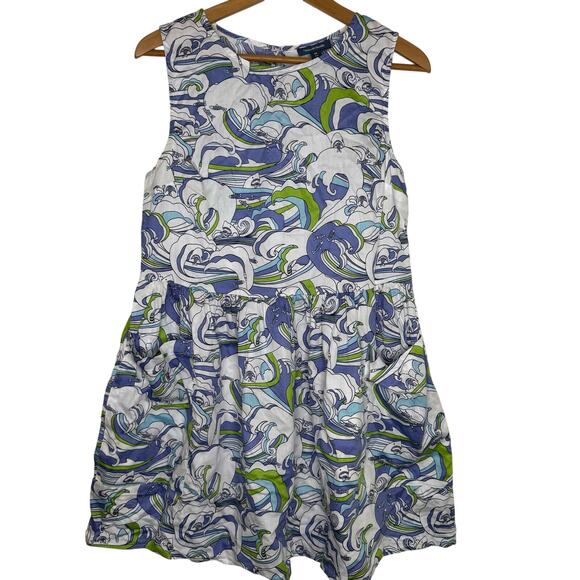 ModCloth Retro Gathering Wildflowers Shark Attack Wavelength Dress size M - Picture 1 of 5